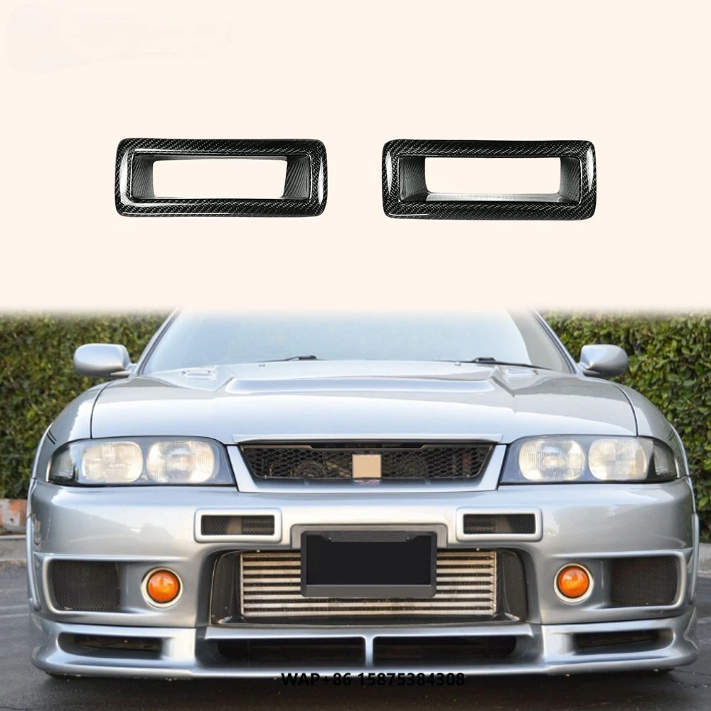 

NIS N1 Carbon Front Bumper Vents Pair for Skyline R33 GTR Only 95-98 New Condition