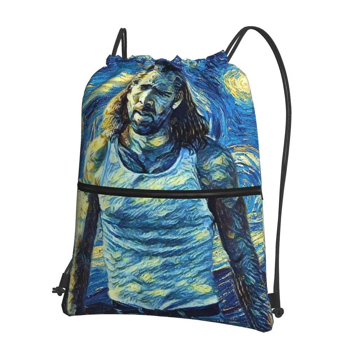 

Nicolas Cage Stage Backpacks Fashion Drawstring Bags Storage Bag Book Bags for Man Woman Students