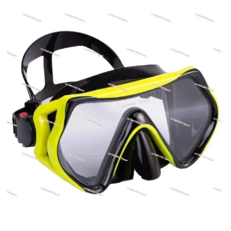 Swimming diving goggles Adult men and women the same high-definition anti-fog full dry diving mask large frame glasses