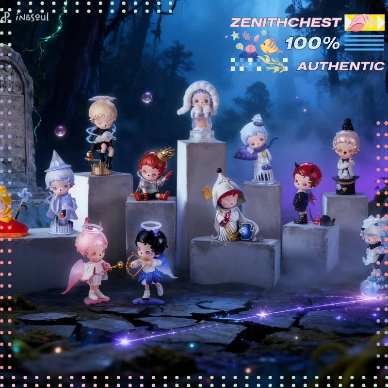 

POPMART Inosoul The Forgotten Land Series слепая коробка, погрестная экшн-кукла для декора стола и подарков, фигурки самодельных планет