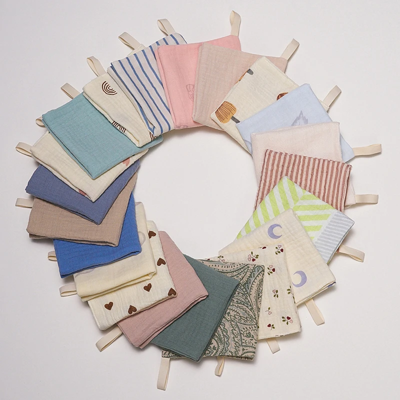 

5/10pc Random Color Soft Cotton Baby Towel Set Newborn Muslin Squares Gauze Baby Washcloth Hand Bath Shower Towel Baby Items