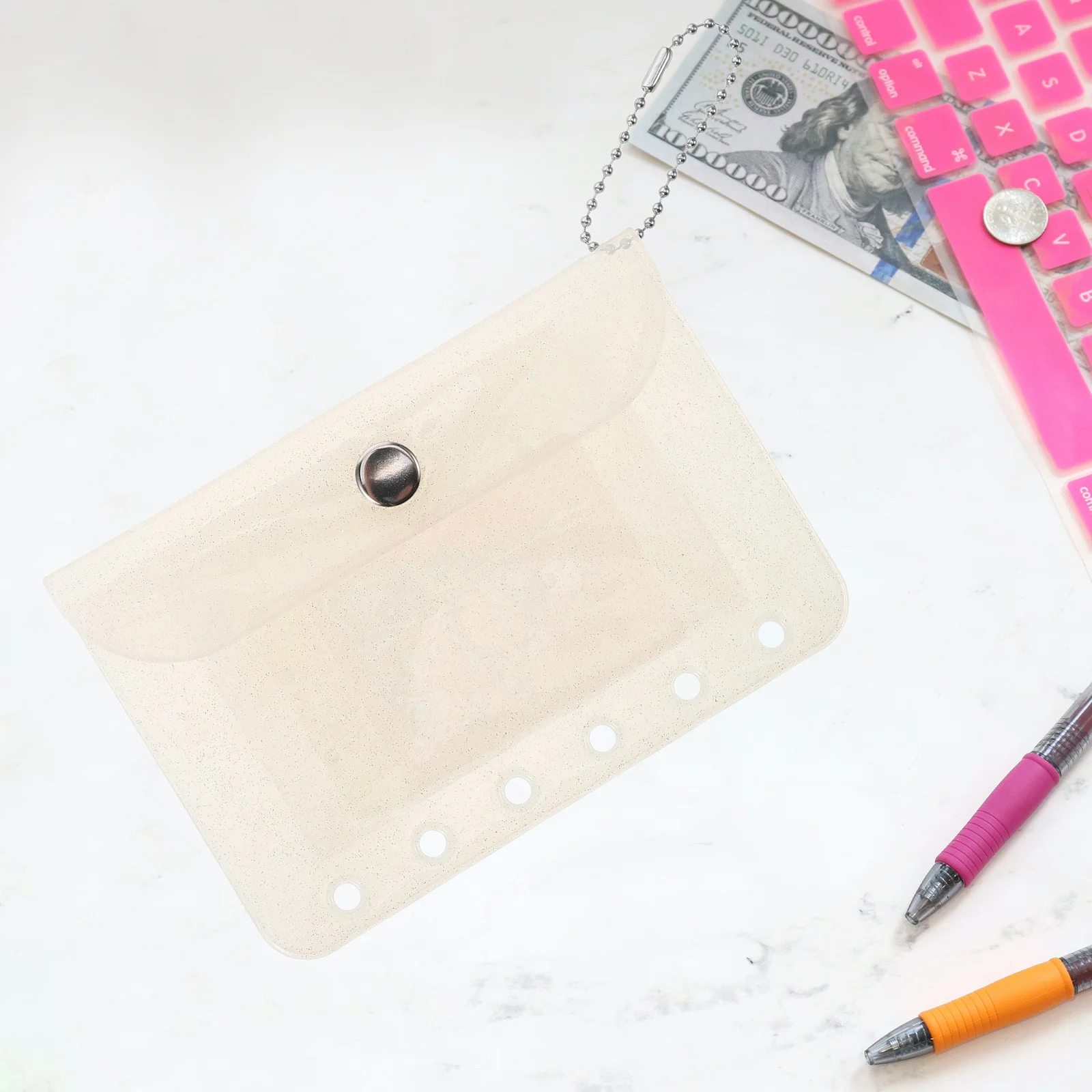 

Mini Transparent Binder Clear Card Sleeves Photo Book PVC Material Protection Elegant Design Multifunctional Storage