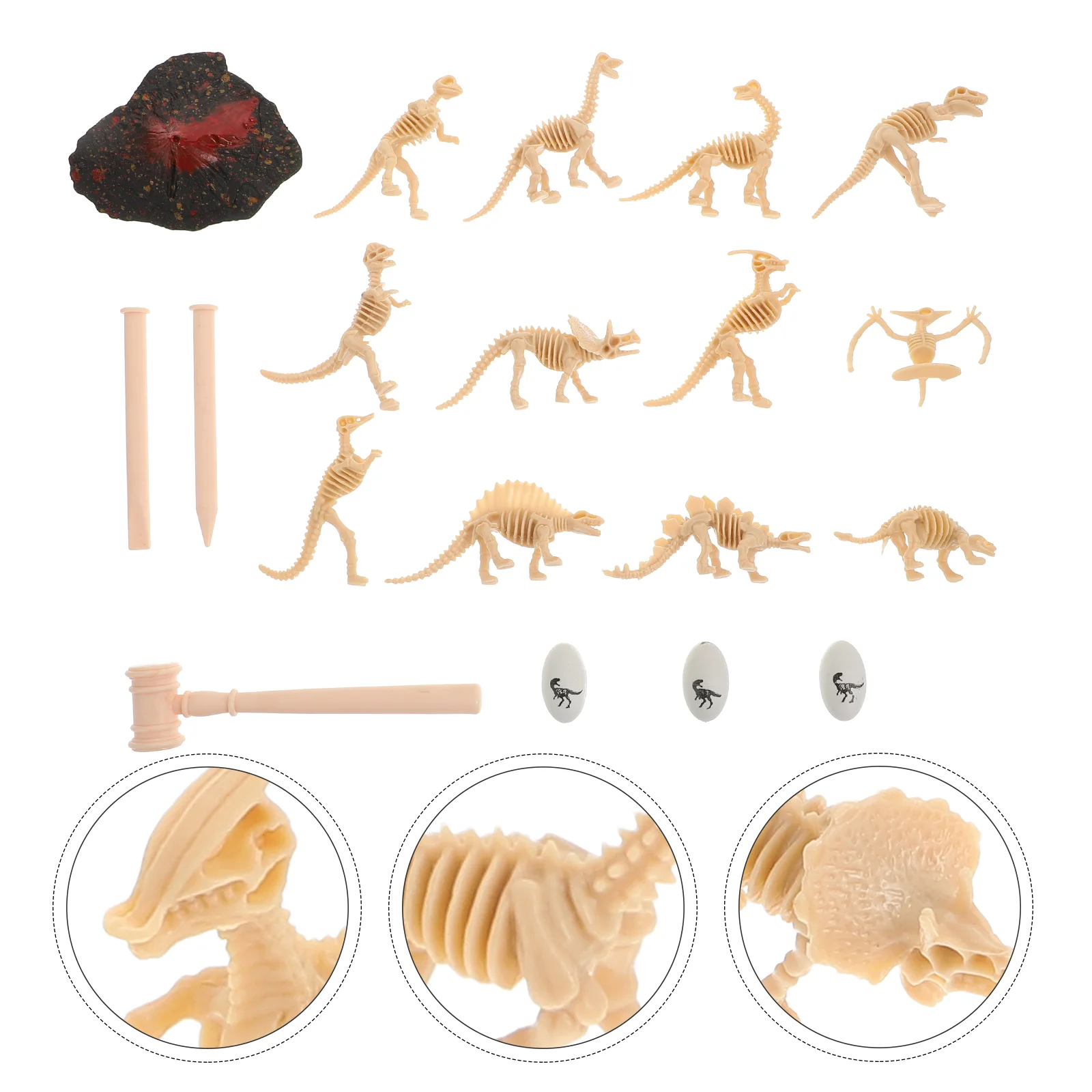 Dinosaur Kit Dino Dig Bone Excavation Sand Bones Archeological Digging Science Model Toys Stem Discovery