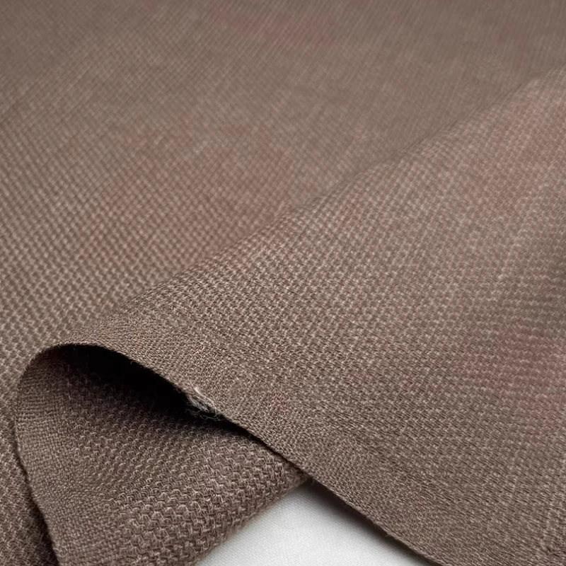 

L100cm X W140cm Crepe Wool Curtains Fabric Home Cocoa Brown Worsted Soft Draping for Designer Suit Skirt Textile Crafts Material
