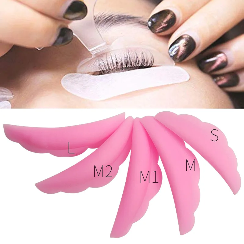 1 ~ 5PCS Wimpers Perm Pad Siliconen Curling Wimperlift Gereedschap Wimpers Lifting Make Up Accessoires Gereedschap S M M1 M2 L