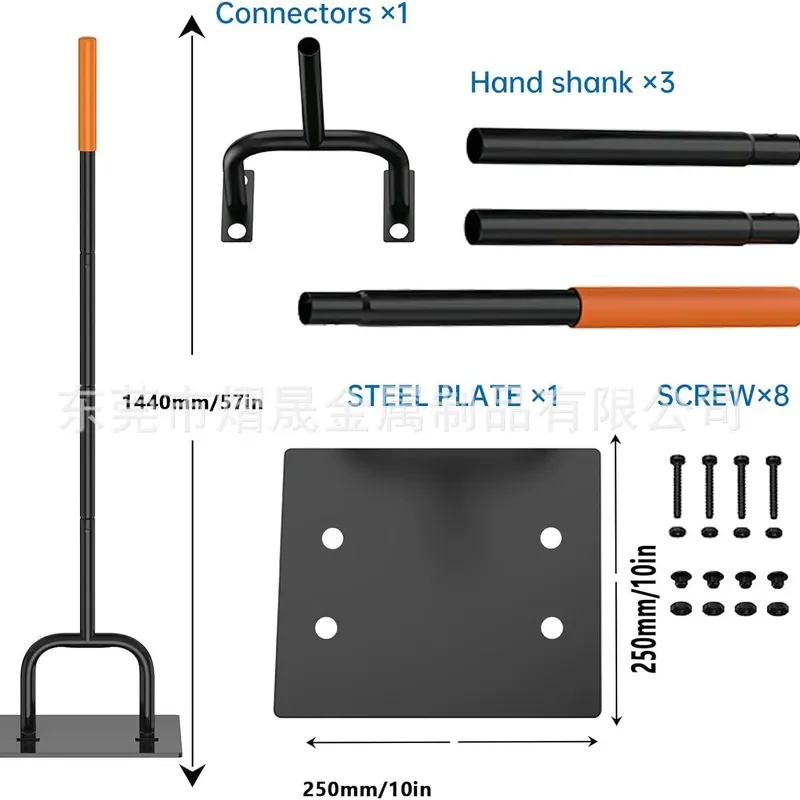 Manual Soil Tamper Garden Lawn Compactor Hand Held Earth Rammer for Patio Pathway Ground Leveling Tool