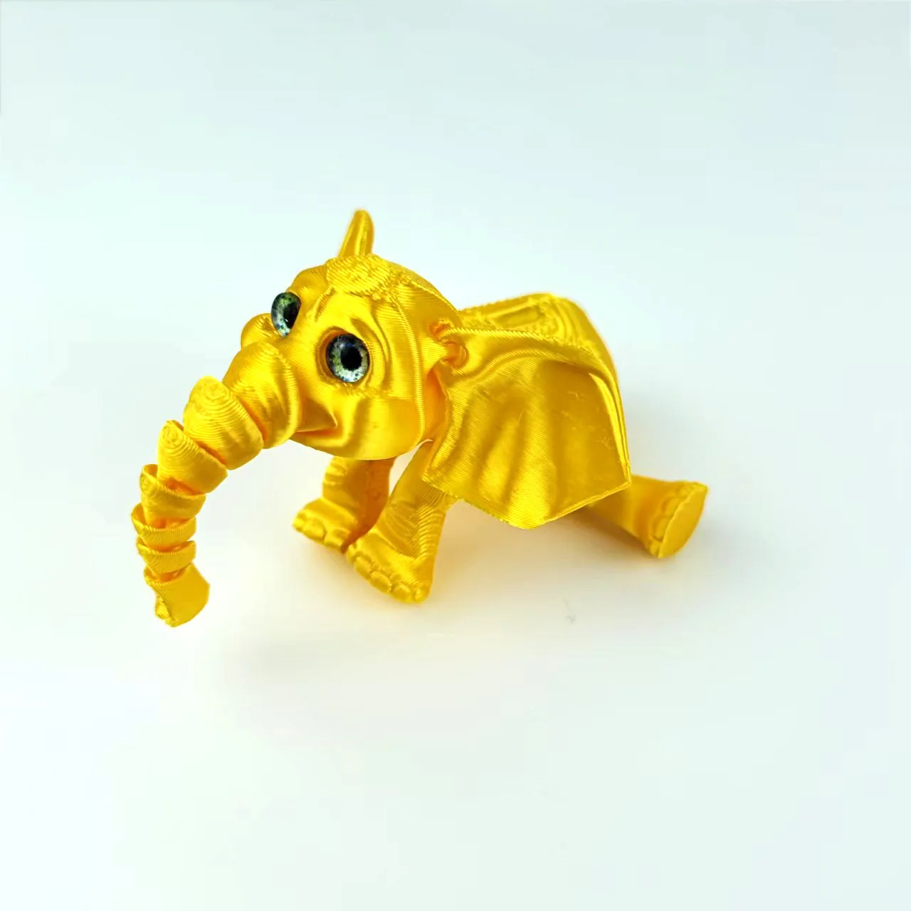 لطيف ثلاثية الأبعاد الطباعة الطفل الفيل محاكاة الحيوان الشكل الرسوم المتحركة الكرتون الحرف يده لعبة ديكور المنزل حلية طقم هدايا #3