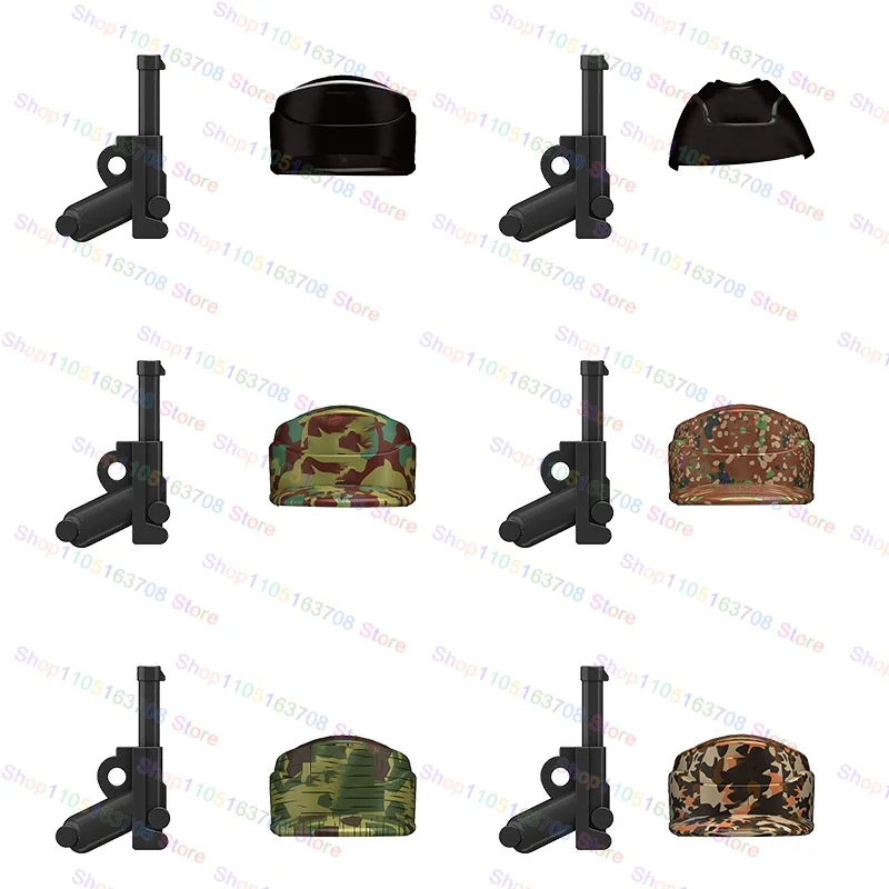 Blocos de construção militares soldados modelo de ação N661-N682 figuras conjunto com acessórios brinquedos do exército coleção crianças presentes