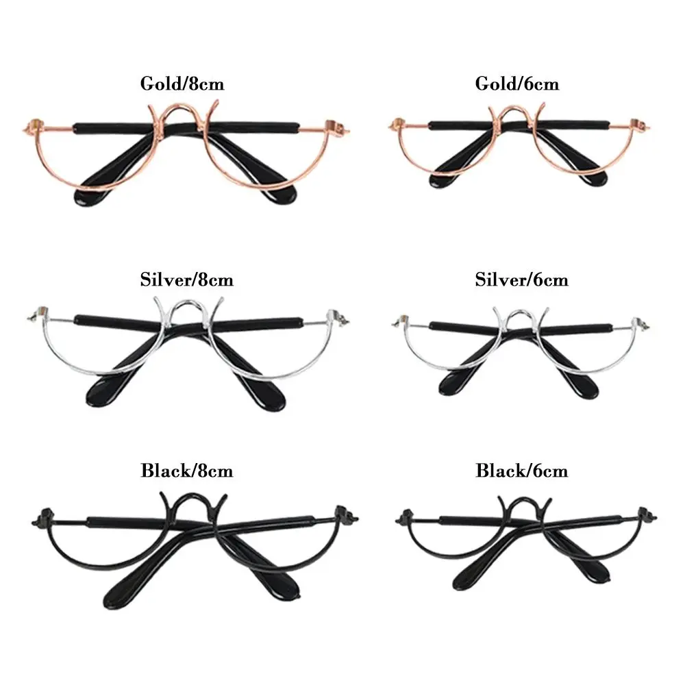 Tendenza 20 cm Occhiali di plastica Cani Gatti Animali domestici Occhiali Multi Colore Puntelli per foto Occhiali a mezza montatura Bambole idol