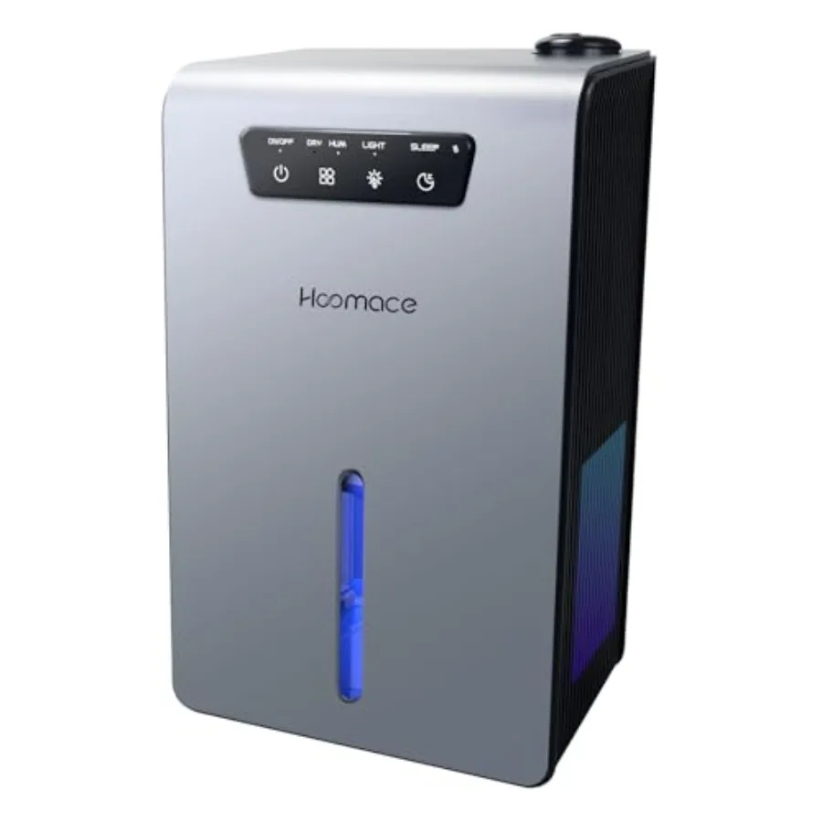 

Dehumidifier for home bedroom basement bathroom, ABS plastic, white, 2-in-1 humidifier dehumidifier combo with 102 oz tank, aut