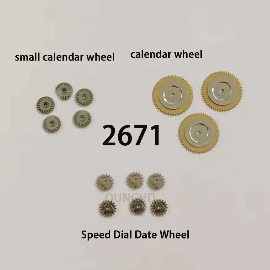 Original geeignet für 2671 bewegung kalender rad kalender kleine über rad schnell zifferblatt kalender rad Original demontiert par