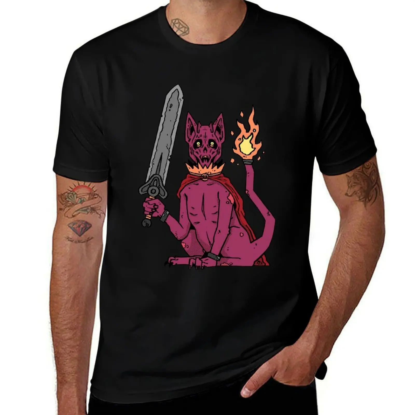 Erdtree Burial Watchdog T-Shirt Casual Simple Design Short Sleeve Shirt