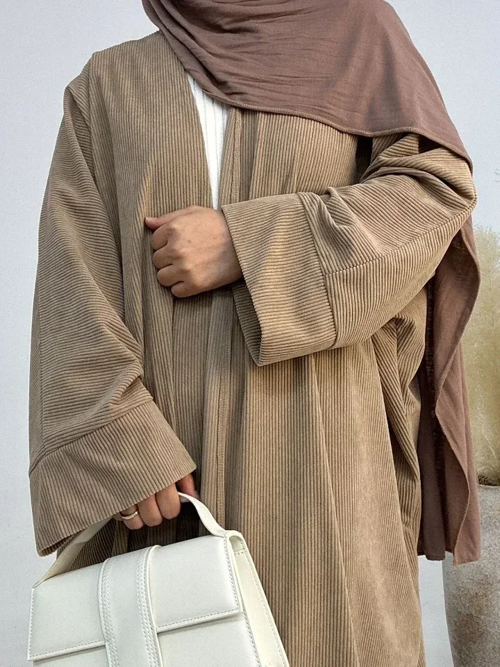 الخريف مسلم عباية المرأة عيد سميكة سروال قصير فستان كاديجان رداء طويل فساتين الحفلات دبي عبايات قفطان فيستدوس المغرب قفطان #5