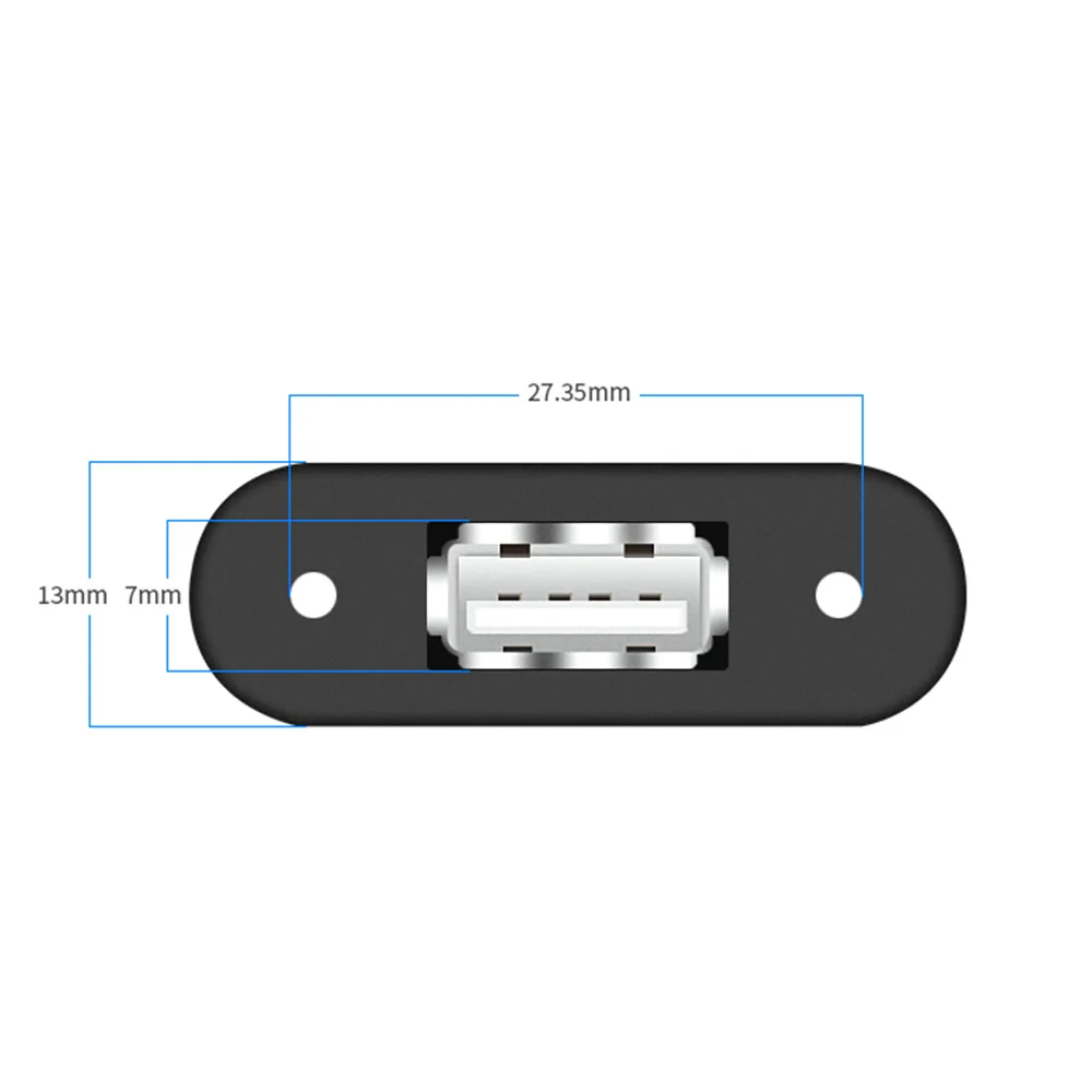 1PC Hot Sale USB Type A Power Port Female Jacks Connector DIY Charging Socket USB-A type with Screw Fixing Hole and Cable