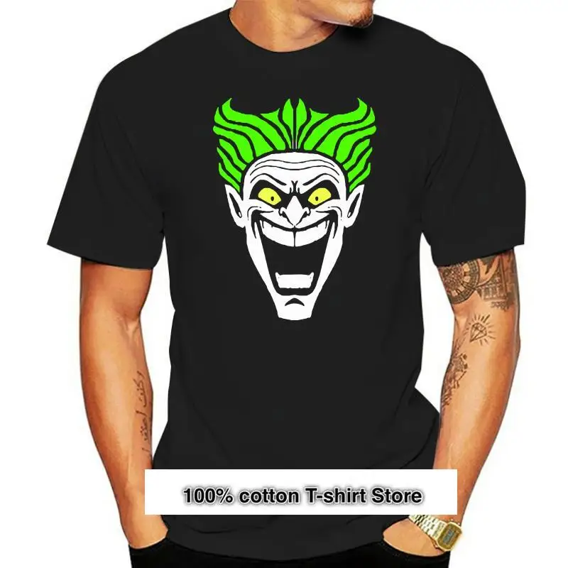 Camiseta del Joker estilo veraniego de algodón, camisa básica antiarrugas con letras de diseño y cuello redondo