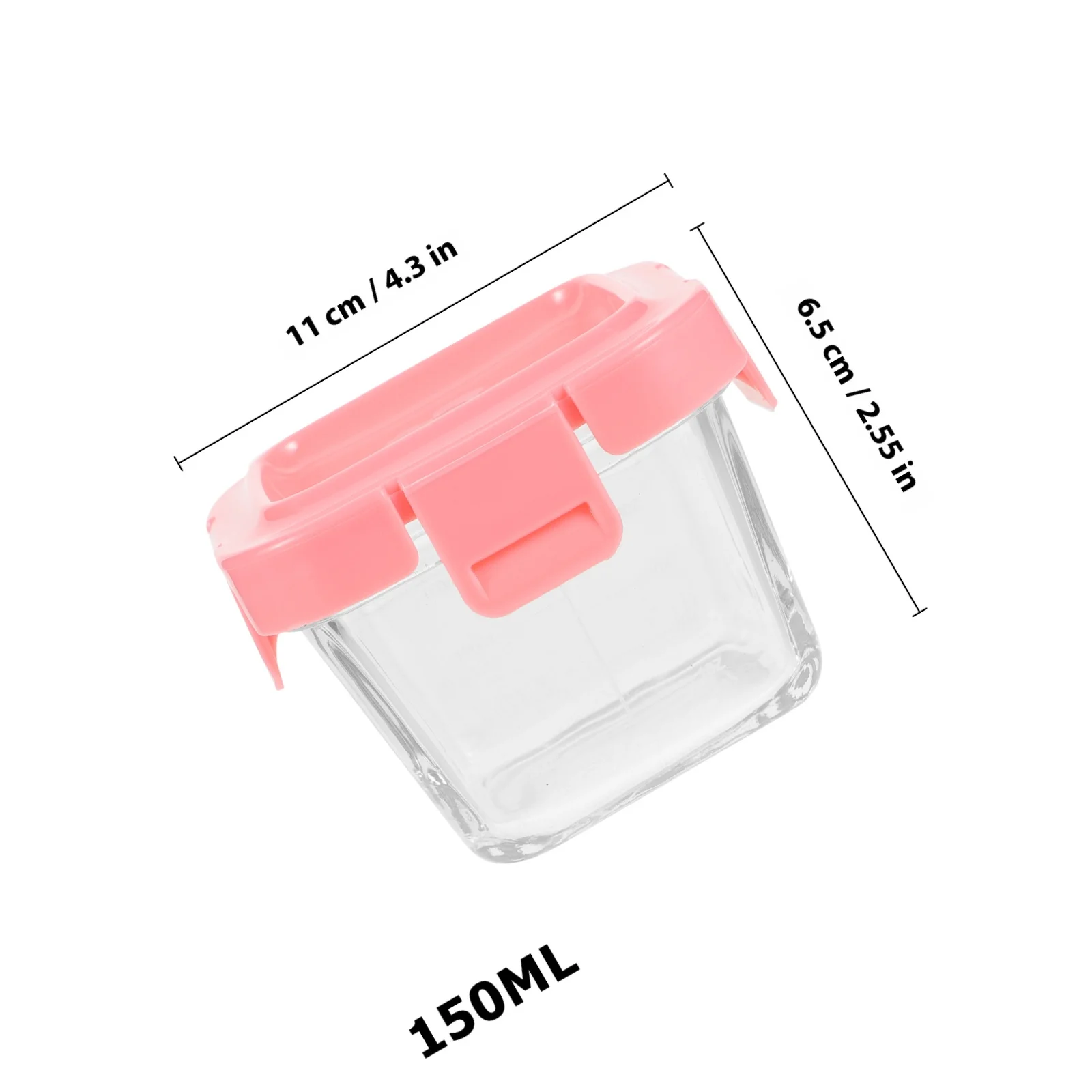 2 قطعة 150 مللي وعاء حفظ الطعام المحمول حاوية وجبات خفيفة للأطفال مع غطاء سهل التنظيف للسفر صندوق طعام الطفل صندوق تجميد الختم