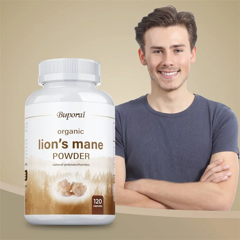

Organic Lions Mane Powder - Benefit Brain and Memory, Improve Energy, Immune Health, Support Mood and Stress