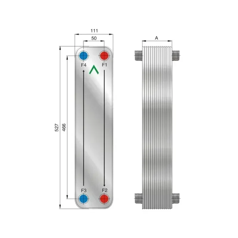 Cross-border Special Offers Stainless Steel Refrigeration Equipment Brazed Plate Heat Exchanger