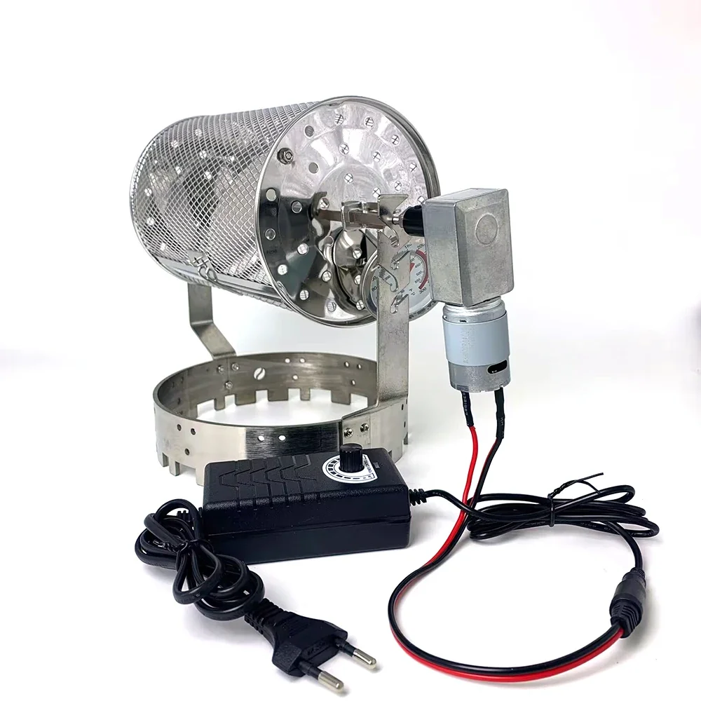 CHKJ Manual/ Electric Rotating Coffee Roaster Coffee Bean Nuts Baking Machine Roasting Machine With Thermometer