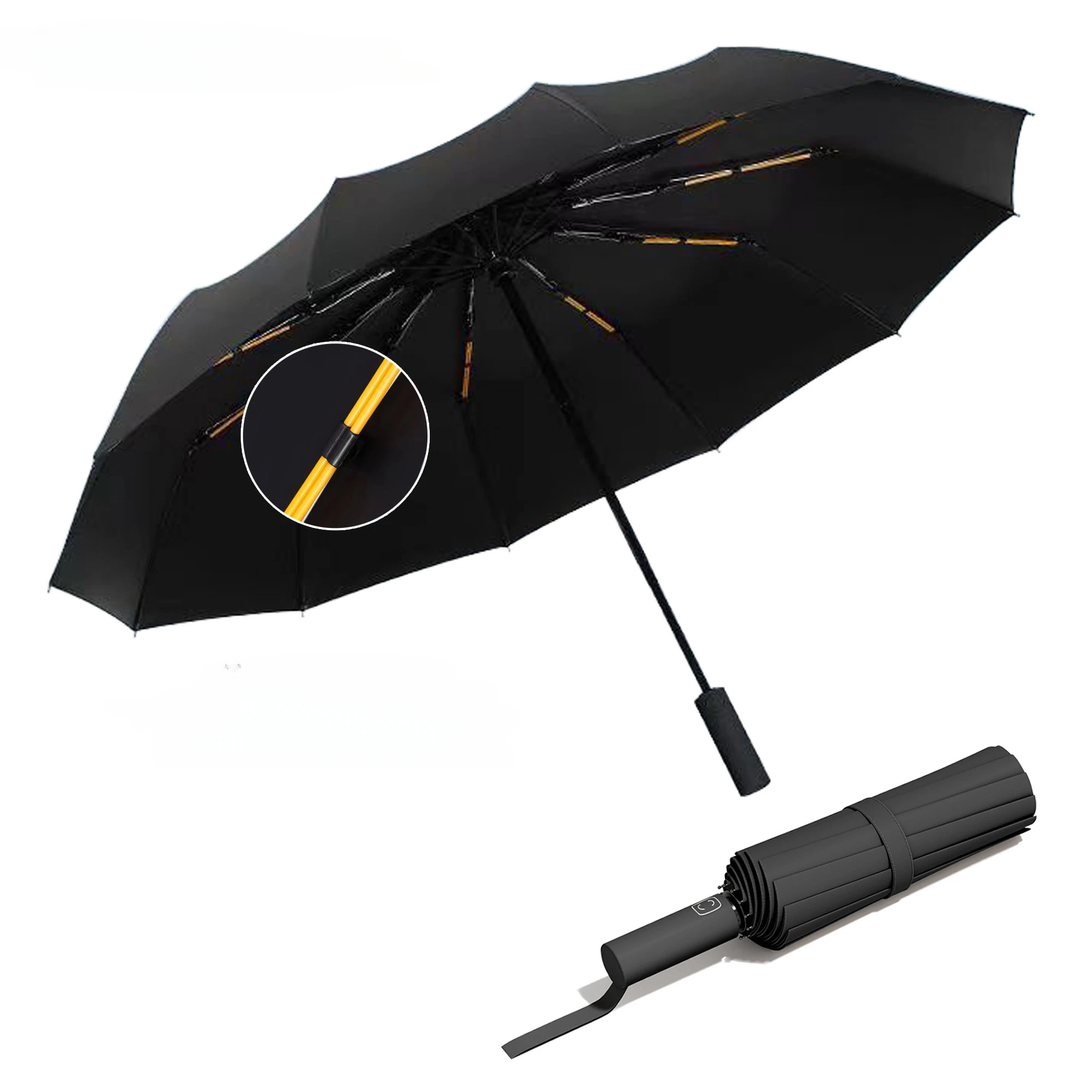 Fully Automatic Umbrella Folding Umbrella Rain Shine Wind Resistant Sun Umbrella  Beach Umbrella Academy Parasol Umbrella Uv