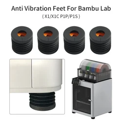 for Bambu Lab Anti Vibration Feet Anti-slip Dust-proof Rubber Foot Pad for BambuLab X1/X1C P1P/P1S Voron Prusa Ender 3 V2