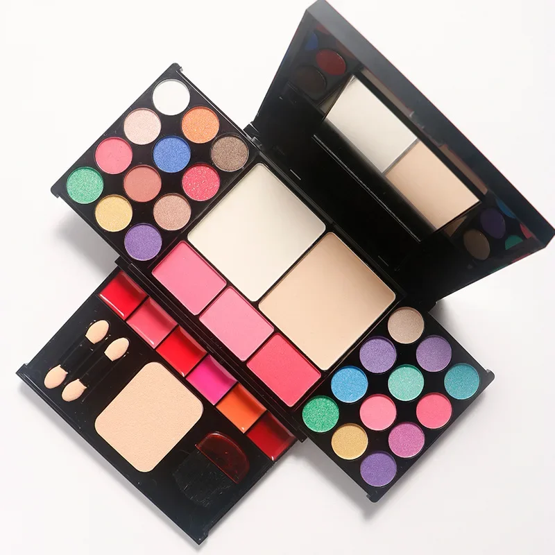 Rihao 8163 Eye Shadow Set Stage Makeup Must-have Pearlescent Multi-function Eye Shadow Palette for Students