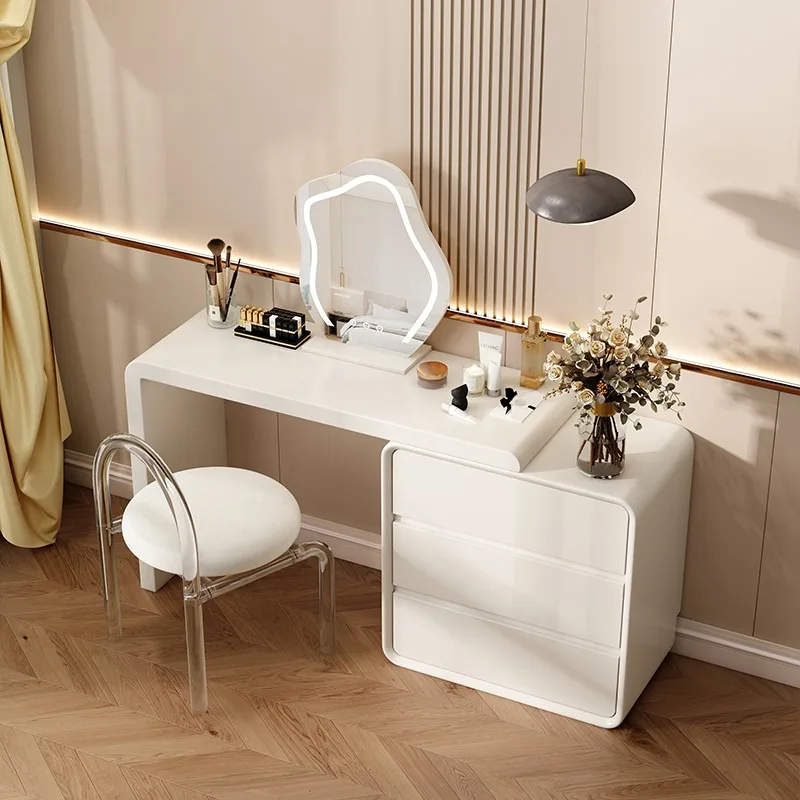 

Makeup Flowers Dressing Table Mirror Bedroom White Drawer Dressing Table Nightstands Vanity Comoda Pra Quarto Home Furniture