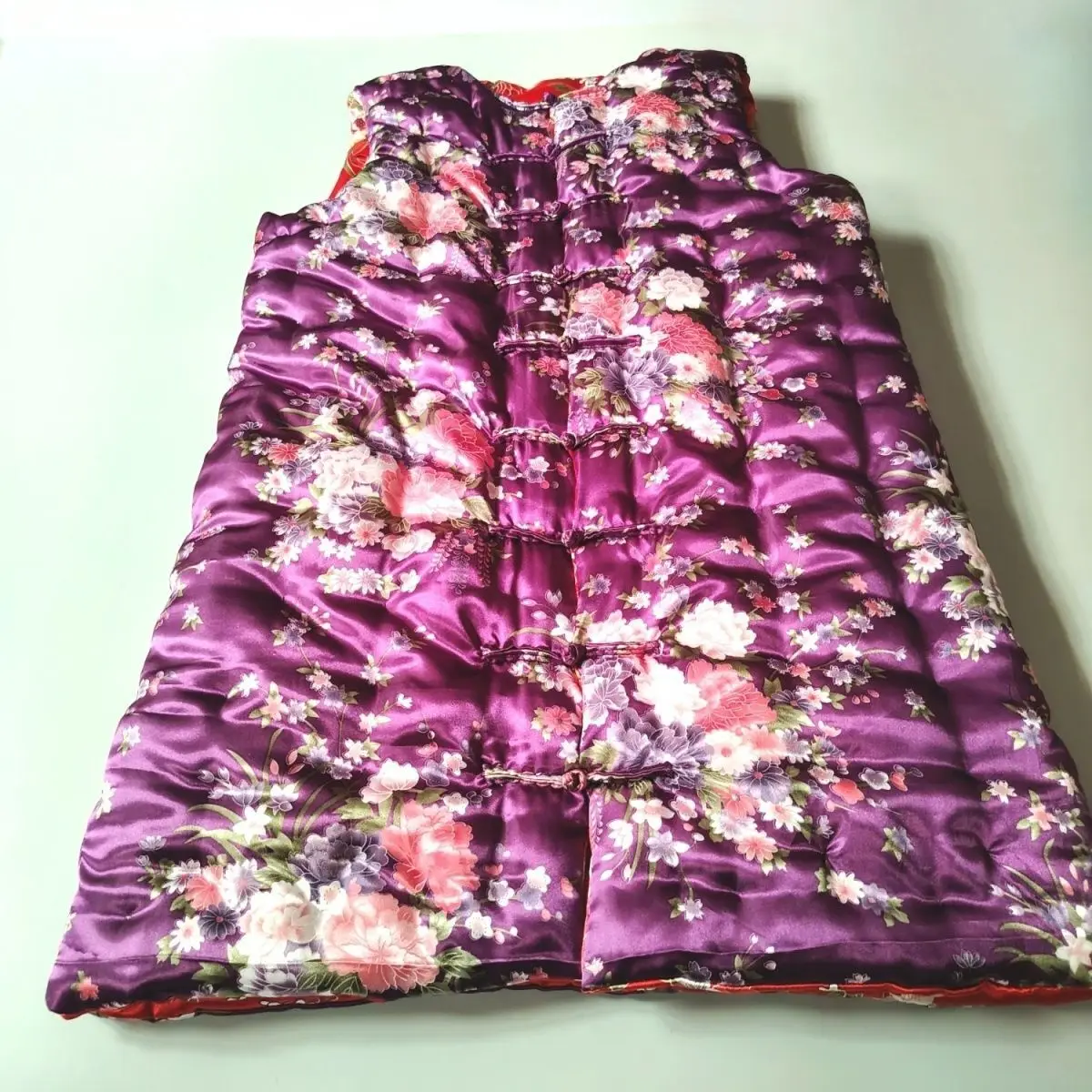 

Autumn winter floral sexy thick cotton tank top Plus size satin silk vest sleeveless shirt