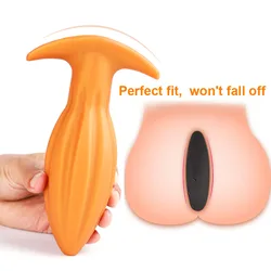 Tapón Anal enorme de 40-80mm, tapón Anal suave de silicona líquida, Juguetes sexuales para mujeres y hombres, masaje de próstata, tapón Anal portátil, juguete para adultos