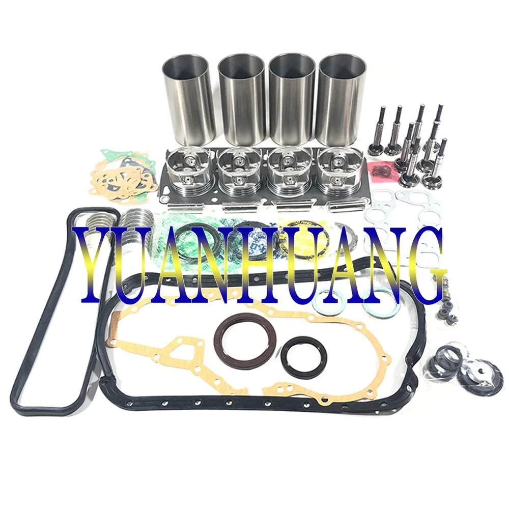 Good quality YC4D80-K20 engine rebuild kit with valves FOR YuChai engine piston piston rings liners bearings gakset kit