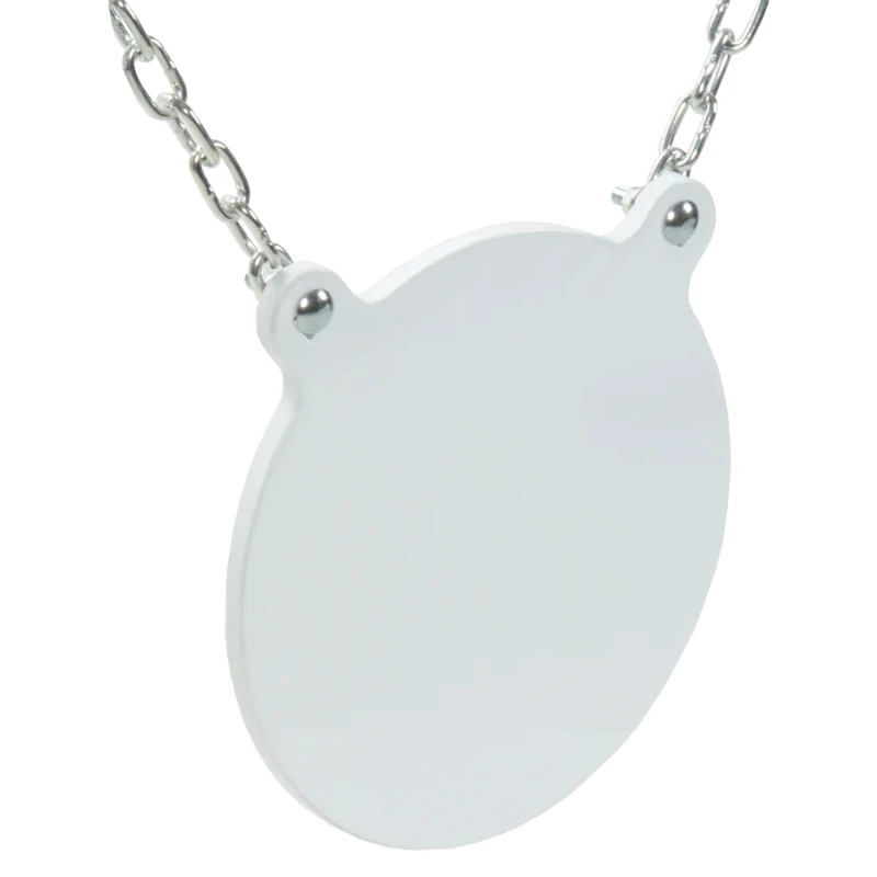 Aim AR500 4" Steel Gong, Steel Shooting Target, Shooting Practice Target, White, Steel