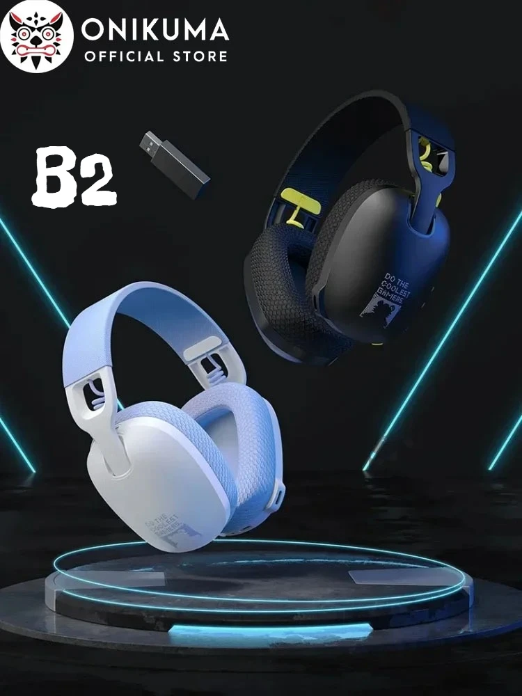 ONIKUMA B2 سماعة الألعاب اللاسلكية ثلاثة أوضاع 2.4 جيجا هرتز BT 5.3 سماعة رأس سلكية مع ميكروفون تصميم مريح لأجهزة الكمبيوتر المحمول PS4 PS5 #1