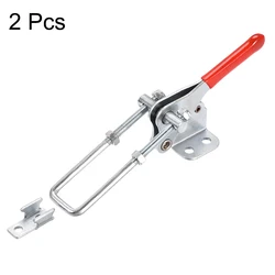 90 Degree Quick Release Clamp Galvanized Iron Adjustable Metal Anti-Slip Toggle Latch Catch Clasp for Woodworking Press Clamps