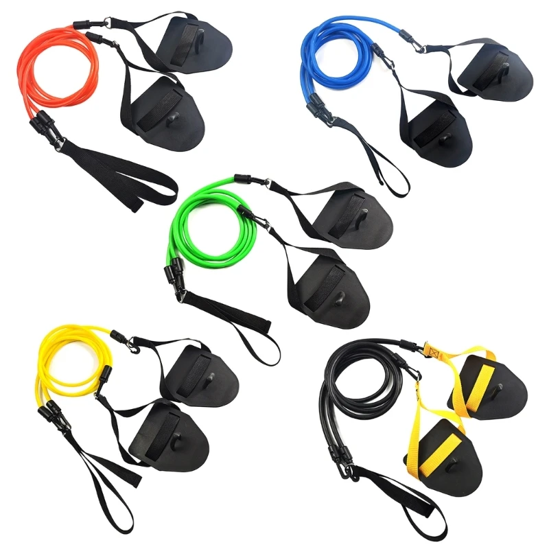 Powercord with Paddles, Swimming Arm Strength Trainer, Arm Strength Exercise Swimming Resistance Exercise Bands Set