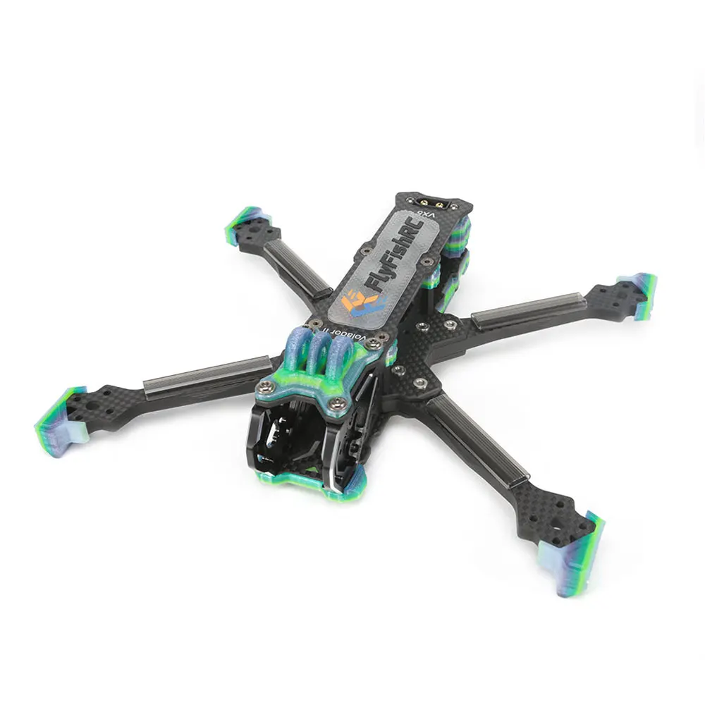 FlyFishRC Volador II VX5 / VD5 V2 T700 in fibra di carbonio 5 pollici Deadcat Freestyle Frame Kit supporto DJI O3 Air Unit per RC Drone FPV