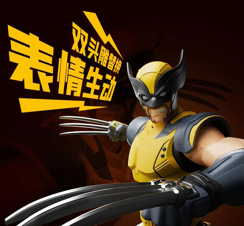 Blokees Deadpool 3 Wolverine Action Figures Spider-Man Movie Version Deadpool & Friend Series Collections Figures Adult Gift