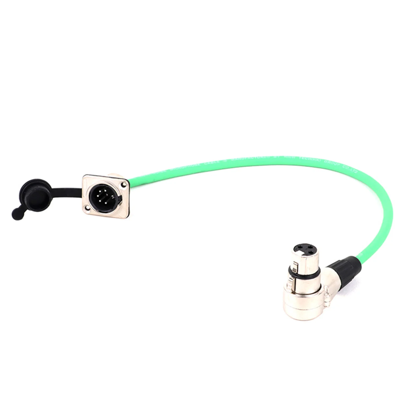 XLR Cable 5Pin D-Type XLR Male Panel Mount to 3PIN Right Angle XLR Female Connector Multicolor Cord for Microphone Mixer 0.3-15M