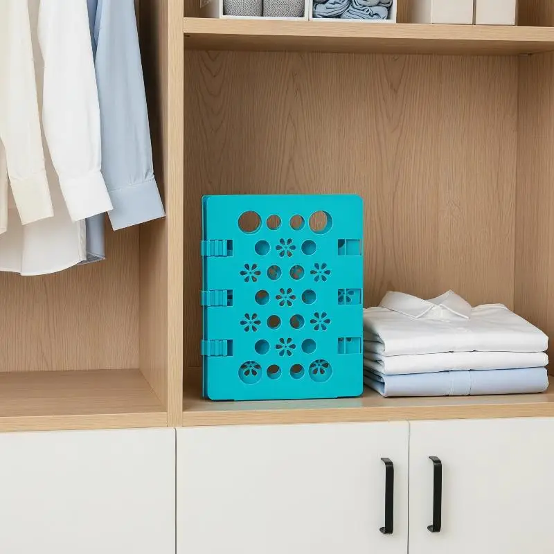 @*Durable Plastic Clothes Folding Board Fast Fold Adjustable Easy To Use For Home Closet Organizing Dorm Use