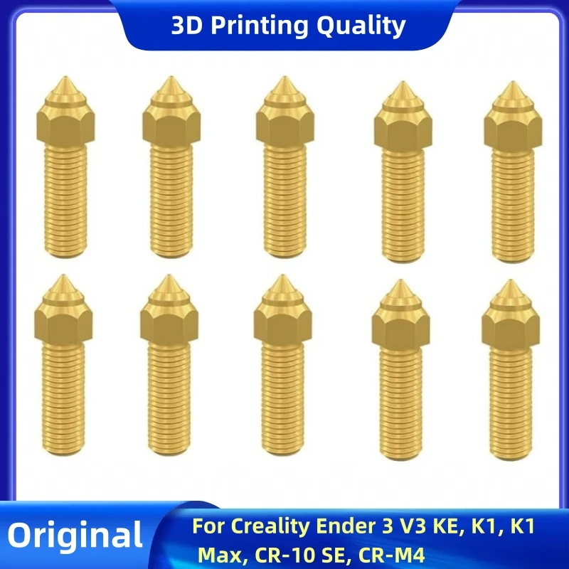 

Ender 3 V3 KE Nozzle Kit, Brass Nozzles,3D Printer Nozzle for Creality Ender 3 V3 KE, K1, K1 Max, CR-10 SE, CR-M4 3D Printer