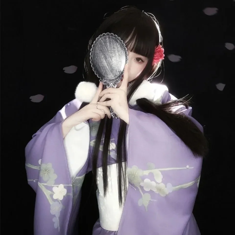 ชุดกิโมโนญี่ปุ่นแบบดั้งเดิมเสื้อผ้าคอสเพลย์