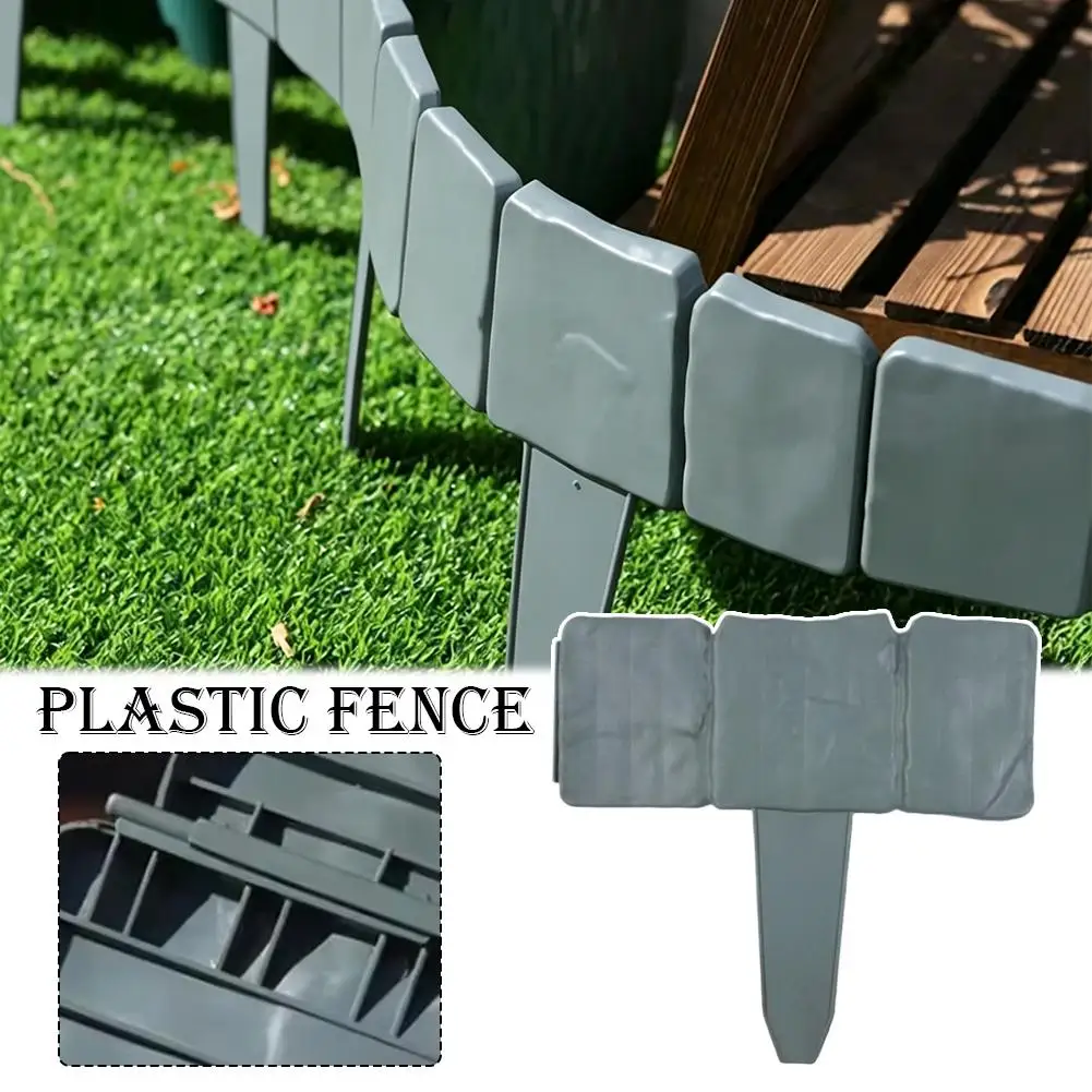 Home Festival Courtyard Fence Simulation Courtyard Decoration Guardrail High Quality Christmas Villa Outdoor Foldable Guardrail