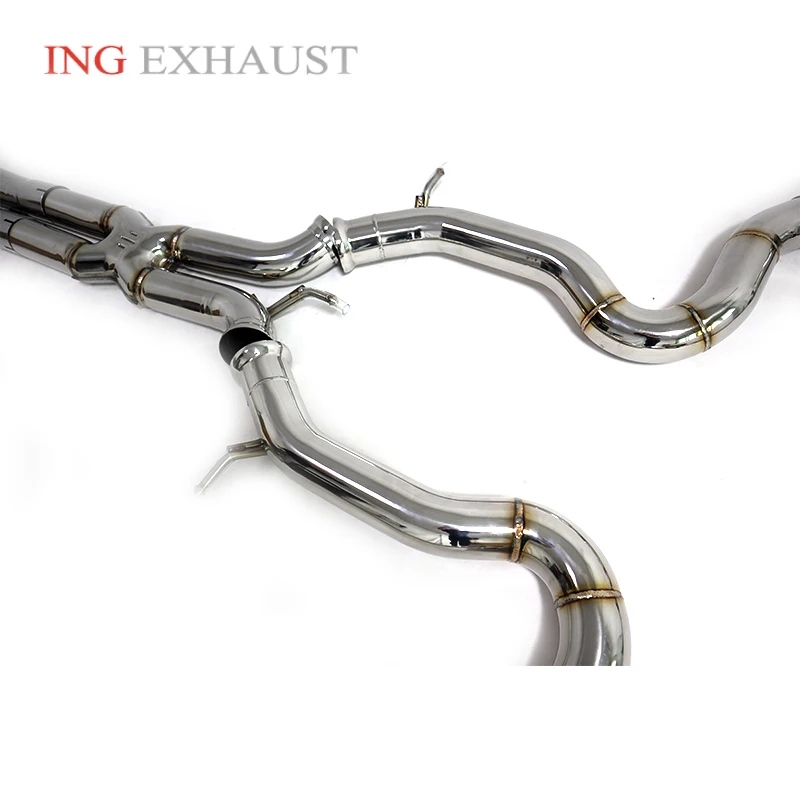 ING Stainless Steel Catback for Porsche Panamera 971 2.9t vi 20+ Muffler Engine Remote Valve Branch Performance Exhaust System