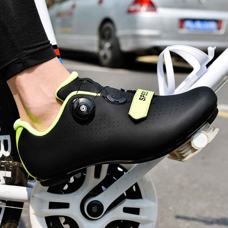 Men‘s Cycling Sneakers Mountain Bike Shoes Self-locking Non-slip Bicycle Shoes Couples MTB Shoes SPD Road Sport Racing Shoes