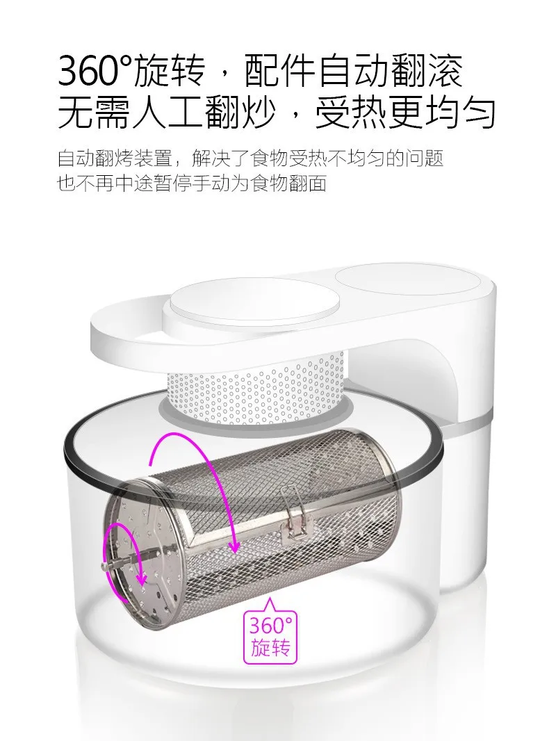 

Бытовая многофункциональная интеллектуальная электрическая фритюрница большой емкости с низким содержанием масла и картофелем фри на гриле с курицей