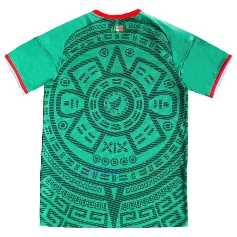 

2025-26 New Arrival Mexico Away Soccer Jersey White Burgundy V-Neck Cuff Breathable Fan Top V-neck MOTO Clothing