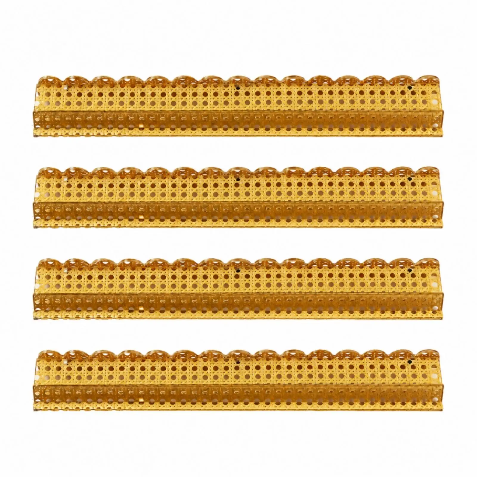 4 Pieces U-Shaped Wavy Mahjong Tile Rack Scratch-Resistant Acrylic Mahjong Rack Game Accessory Decorative Universal Fit