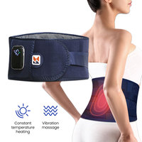 Electric Heating Belt Infrared Vibration Waist Massager Digital Display Brace Therapy Band Massage Relief Protect Lumbar