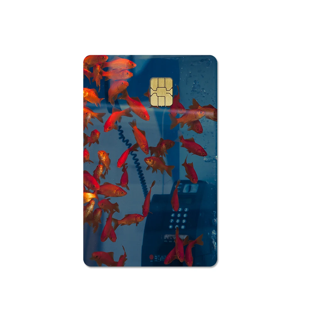 Decorative Card Skin Sticker Chip Cards Photo Design Cover Protective Film Creative Pattern Card Wrap Apply Bank Card Accessory
