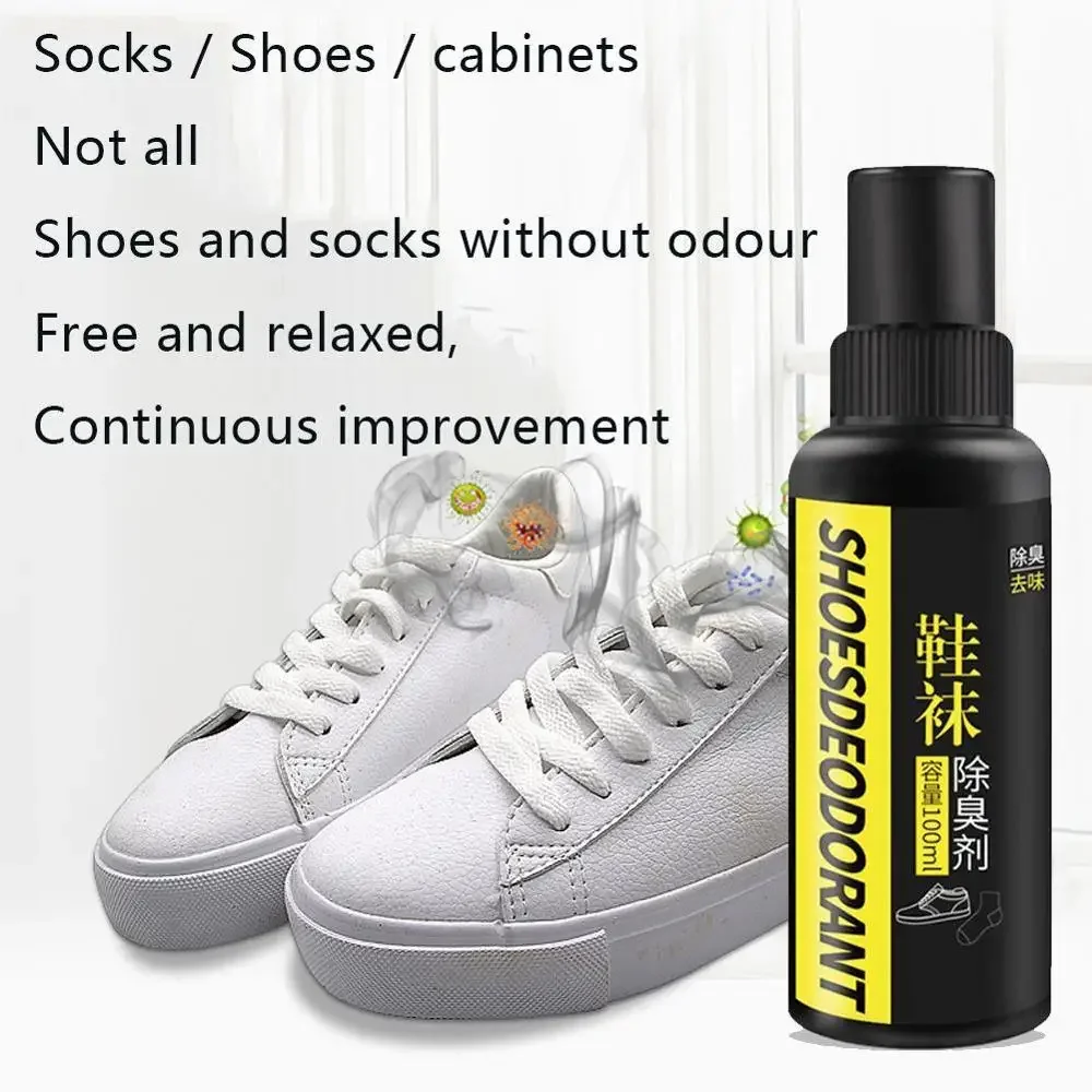 Socks Shoes Deodorant Spray Shoes Stink Freshener Socks Odor Remover Spray Refresh Antiperspirant Foot Sweat Odor Remover 100ML