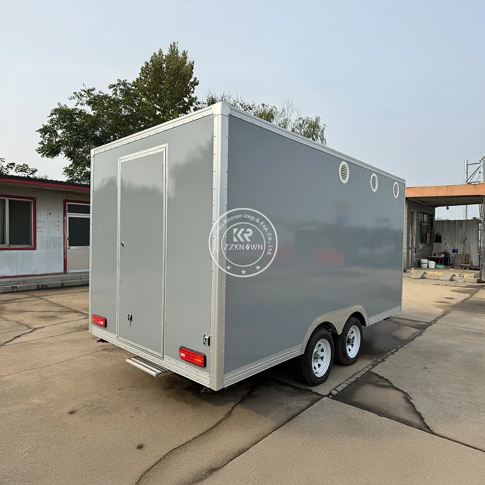 

BBQ Concession Trailer Bubble Tea Coffee Trailer Food Truck Mobile Bbq Concession Trailers With Full Kitchen Equipments